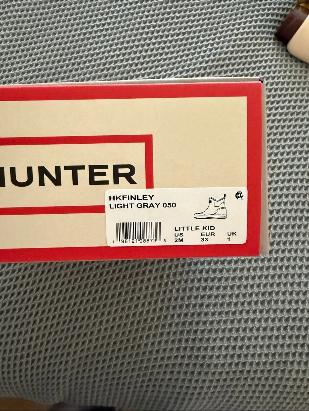 Kids Hunter rain boots size 2